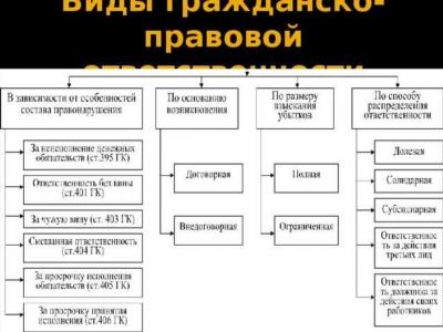  Понятие и примеры гражданско-правовой ответственности на практике 