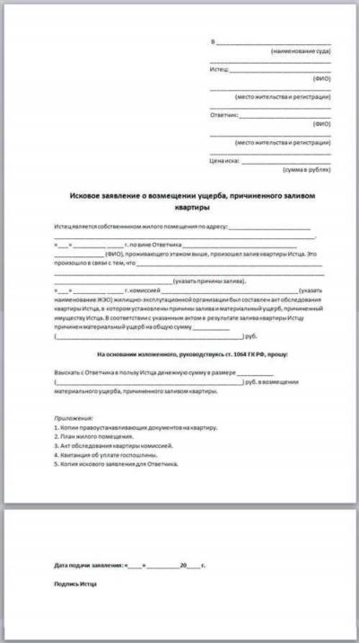 Назначение экспертизы в случае исков о возмещении ущерба