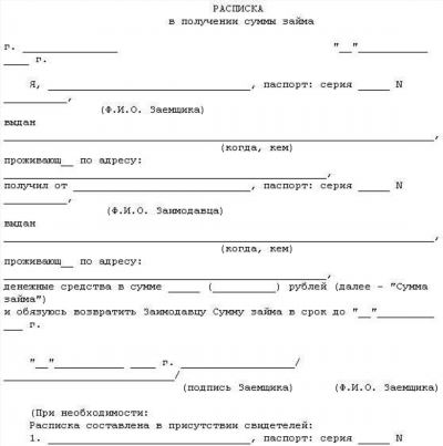 Особенности правильного составления и оформления расписки: