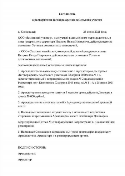 Последствия неправильной переуступки права аренды участков