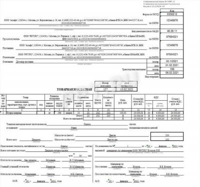 Все о товарной накладной: правила оформления, обязательные поля, примеры заполнения