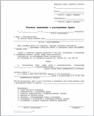 Отмена бракоразводного процесса по взаимному согласию